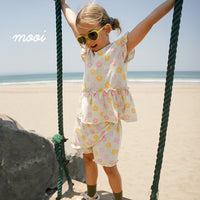 Mooi Atasan Anak Perempuan Minji Ruffle Top