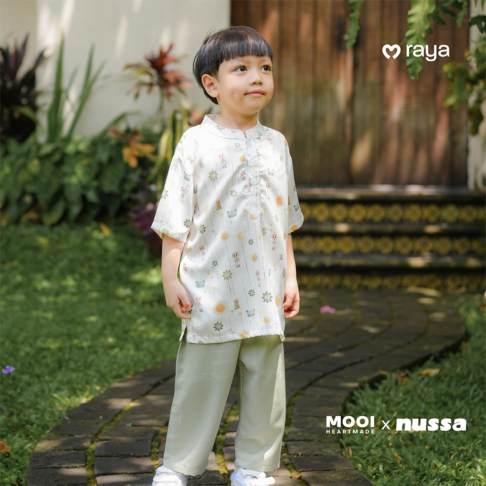 Mooi x Nussa Koko Set Print Setelan Koko Anak Raya Collection