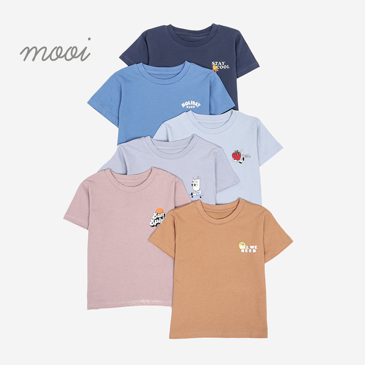 Mooi Kaos Anak Unisex Graphic Tee V1