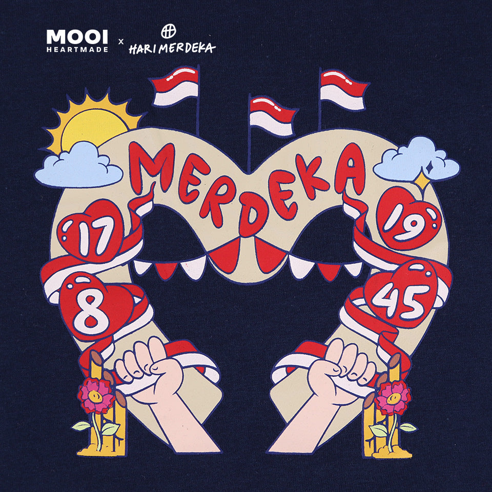 Mooi x Hari Merdeka Kaos Kemerdekaan Anak T-shirt Anak Kemerdekaan