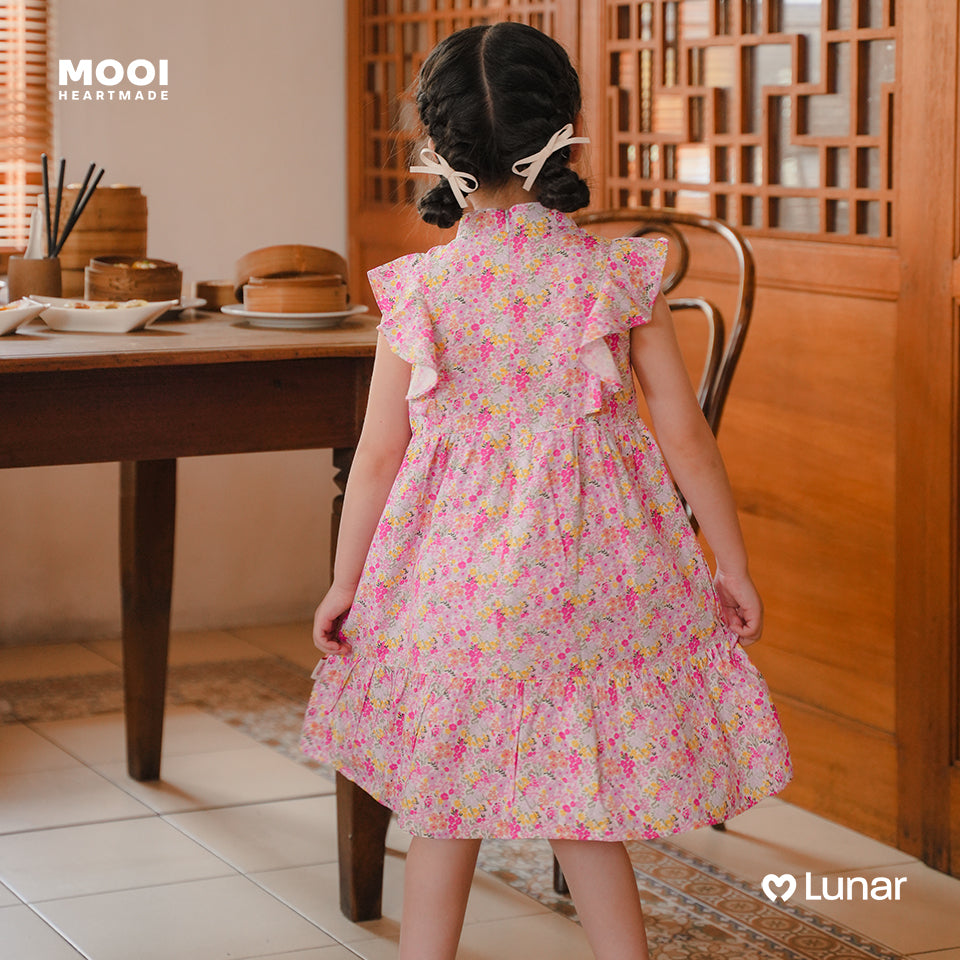 Mooi Dress Anak Perempuan Lunar Collection Daisy Cheongsam Dress