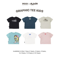 Mooi X Muklay Kaos Anak Unisex Graphic Tee Kids
