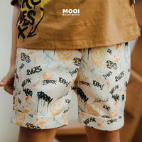 Mooi Setelan Anak Kaos Anak Tshirt Street Graffiti Set