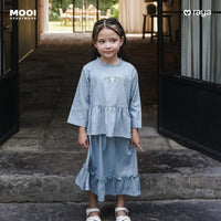 Mooi Setelan Anak Perempuan Raya Collection Ghina Tunik Set