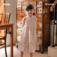 Mooi Dress Anak Perempuan Lunar Collection Peony Cheongsam Dress