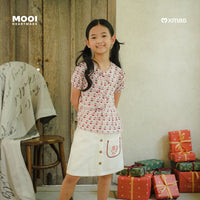 Mooi Atasan Anak Perempuan Christmas Collection Claire Top