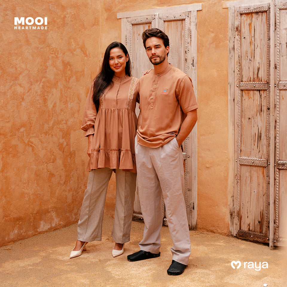 Mooi Tunik Wanita Atasan Wanita Raya Collection Elmira Tunic