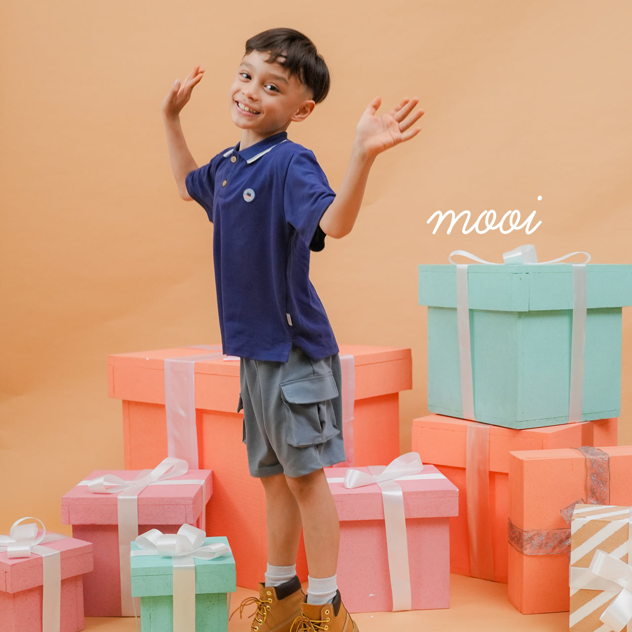 Mooi Celana Pendek Cargo Anak Aldo Short Cargo Pants