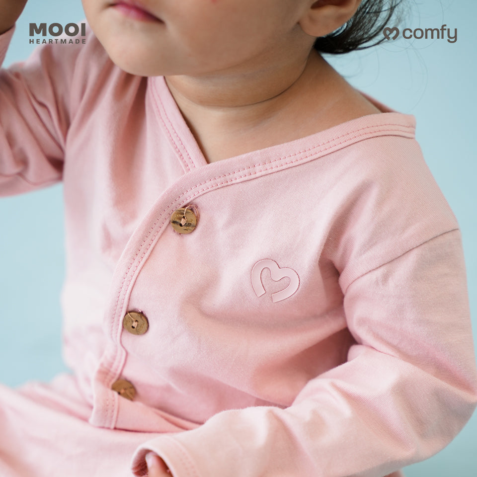 Mooi Setelan Panjang Bayi Comfy Baby Long Button Set
