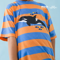 Mooi X Dinda Puspitasari Kaos Anak Unisex Zein Striped Tee