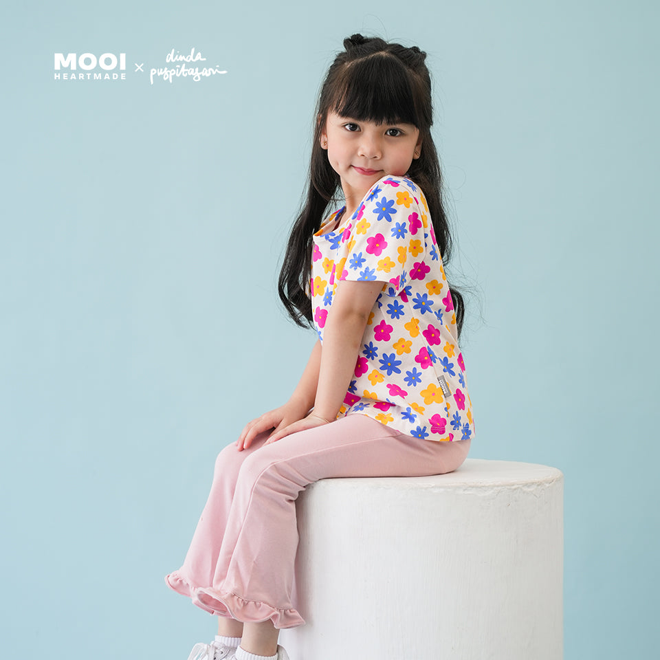 Mooi X Dinda Puspitasari Atasan Anak Perempuan T-shirt Tee