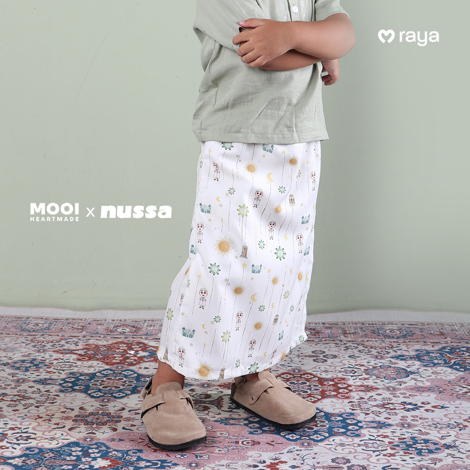 Mooi x Nussa Sarung Print Sarung Anak Laki - Laki Raya Collection