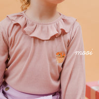 Mooi Atasan Anak Perempuan Mia Top Rib V1