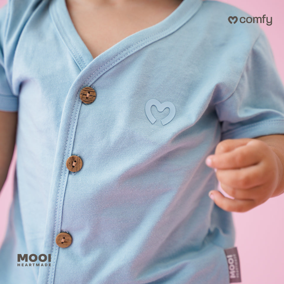 Mooi Setelan Pendek Bayi Comfy Baby Short Button Set