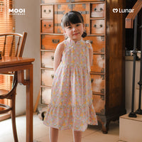 Mooi Dress Anak Perempuan Lunar Collection Peony Cheongsam Dress