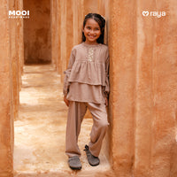 Mooi Setelan Anak Perempuan Raya Collection Mariyah Tunic Set