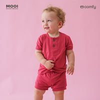 Mooi Setelan Bayi Comfy Baby Short Basic Set