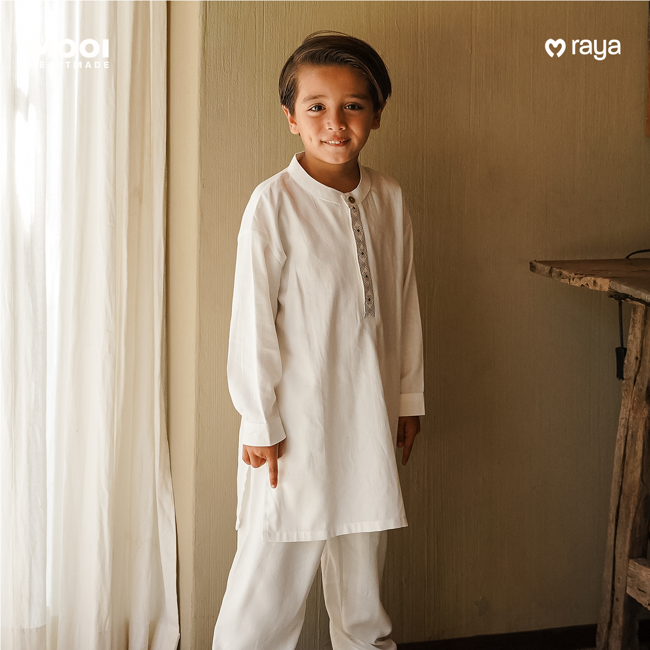 Mooi Rais Koko Set Setelan Koko Anak Raya Collection