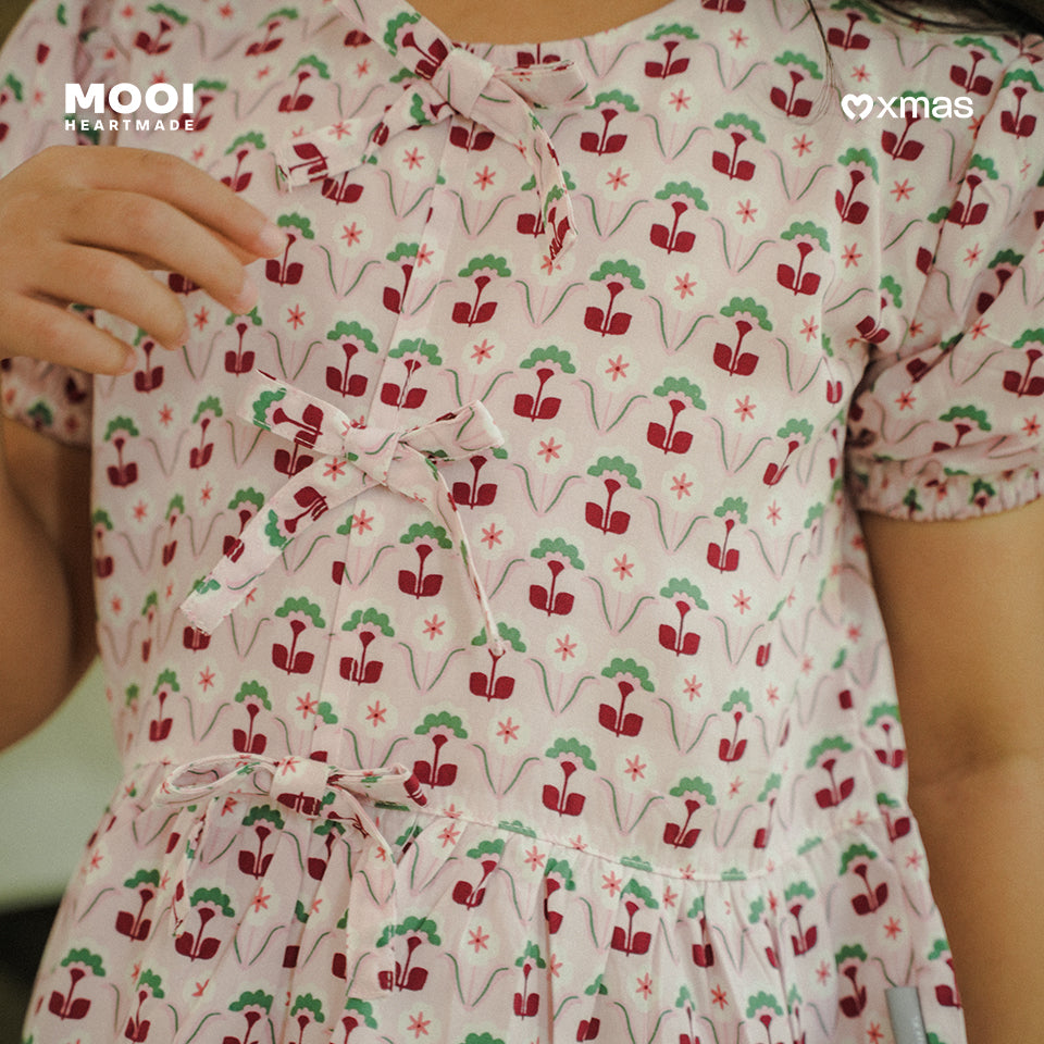 Mooi Atasan Anak Perempuan Christmas Collection Claire Top
