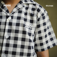 Mooi Kemeja Anak Laki - Laki Kemeja Katun Motif Gama Shirt