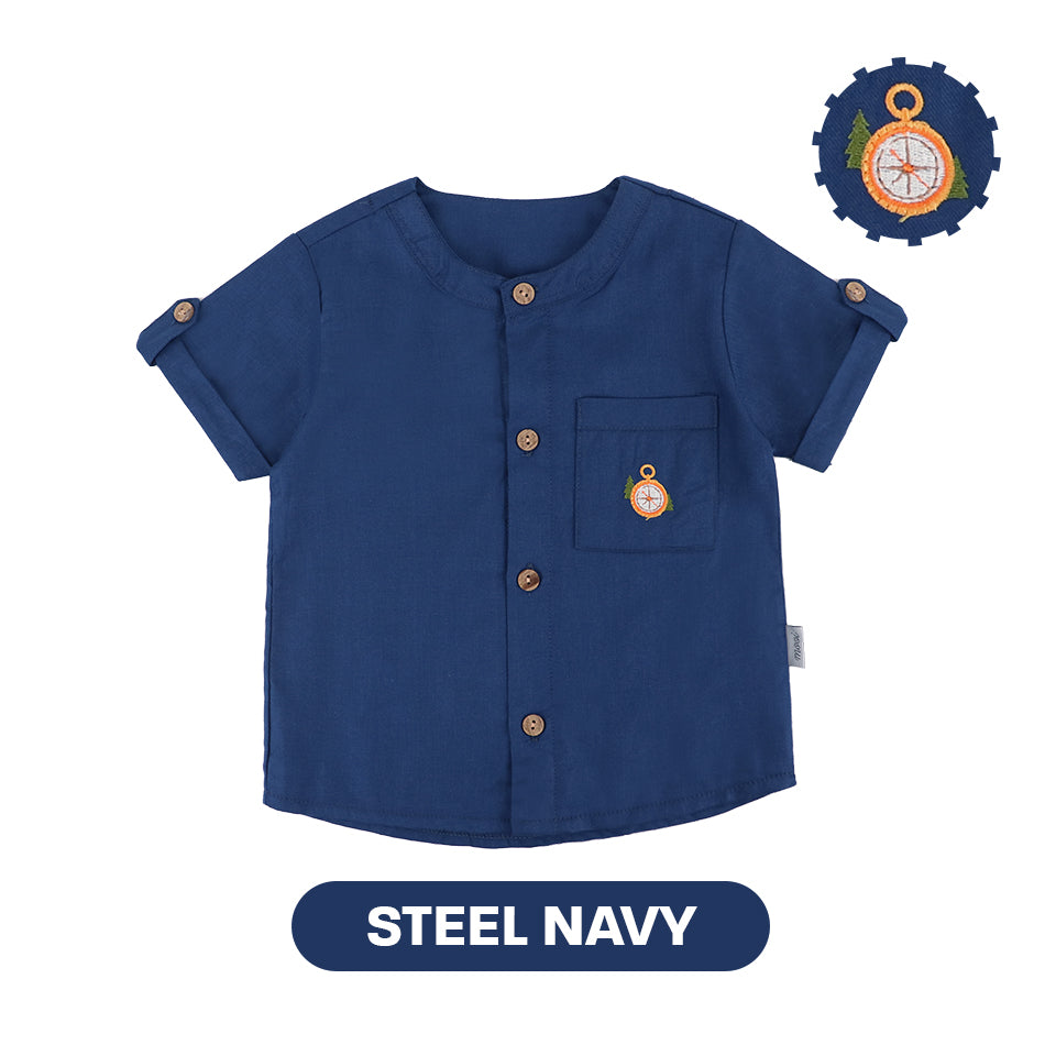 Mooi Kemeja Anak Laki – Laki Melvin Pocket Shirt