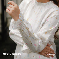 Mooi x Nussa Rarra Tunic Print Adult Tunik Wanita Atasan Wanita Raya Collection
