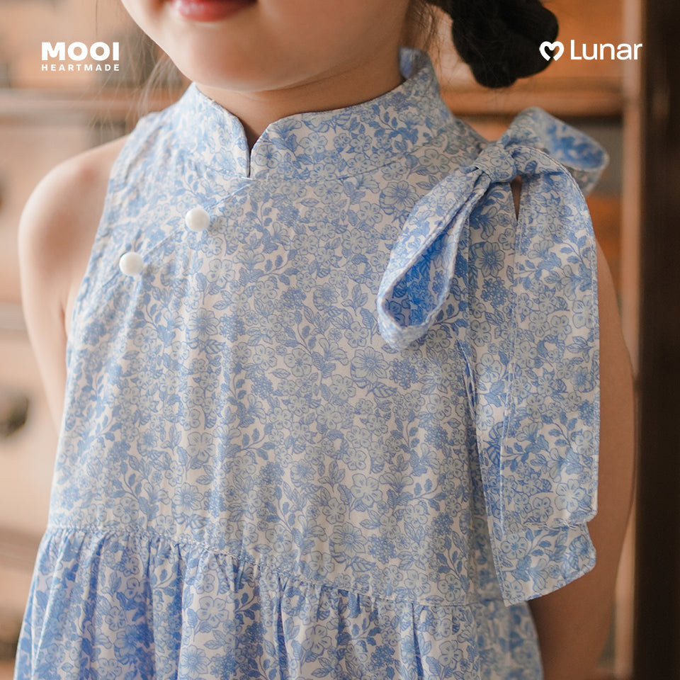 Mooi Dress Anak Perempuan Lunar Collection Peony Cheongsam Dress