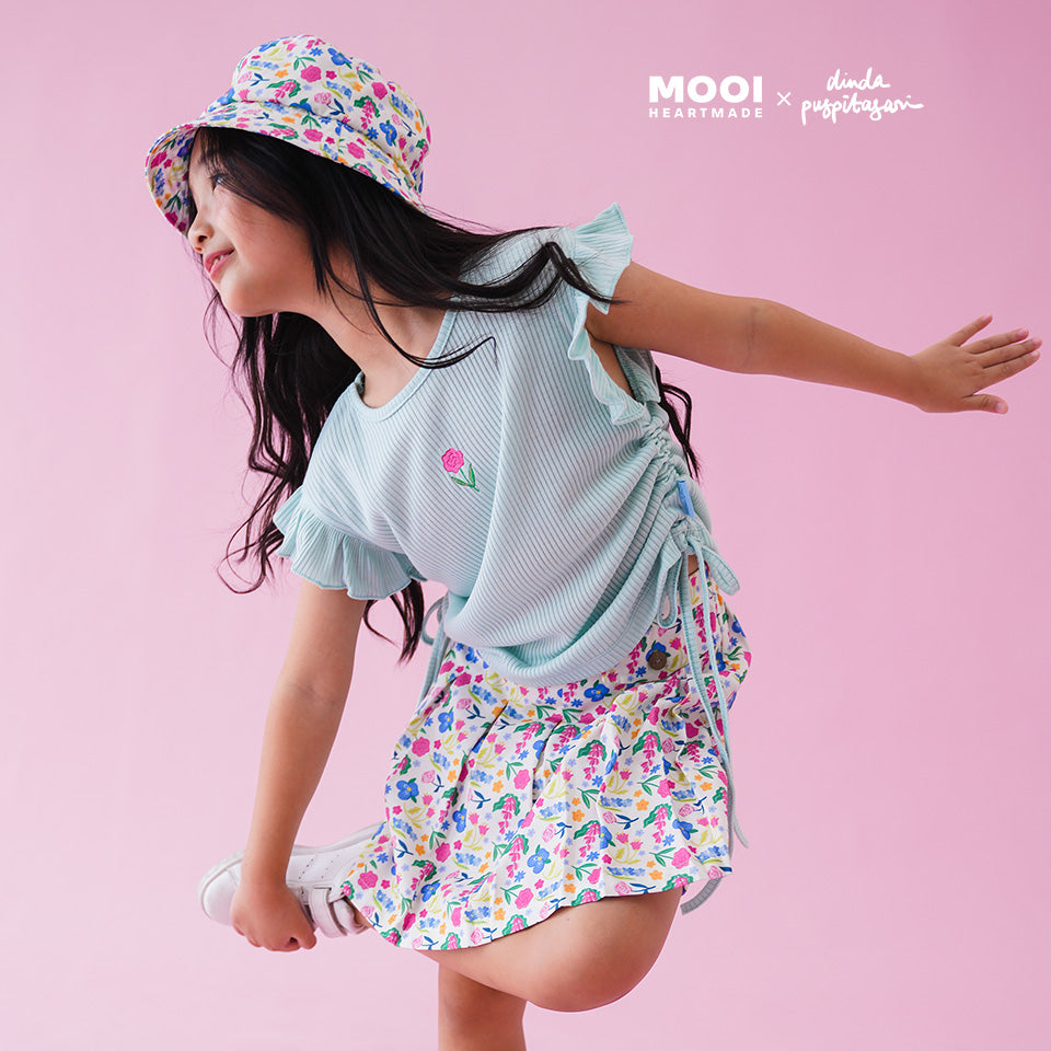 Mooi X Dinda Puspitasari Setelan Anak Perempuan Angel Set