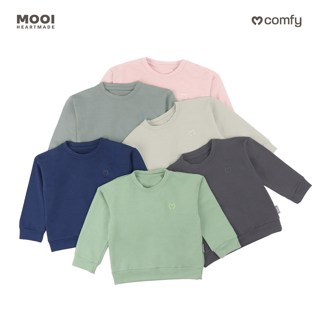 Mooi Sweater Anak Unisex Comfy Sweater Basic Kids