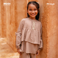 Mooi Setelan Anak Perempuan Raya Collection Mariyah Tunic Set