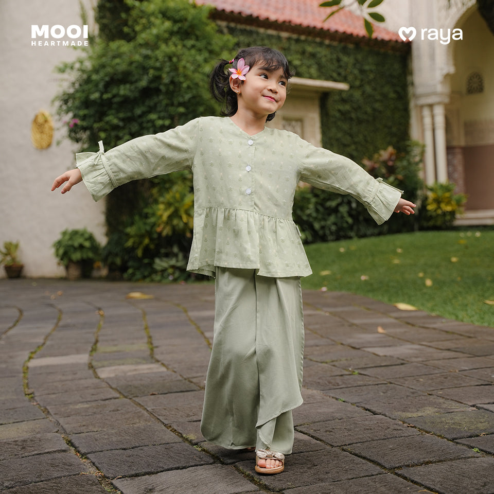 Mooi Setelan Anak Perempuan Raya Collection Hasya Tunic Set
