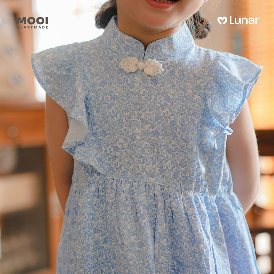 Mooi Dress Anak Perempuan Lunar Collection Daisy Cheongsam Dress