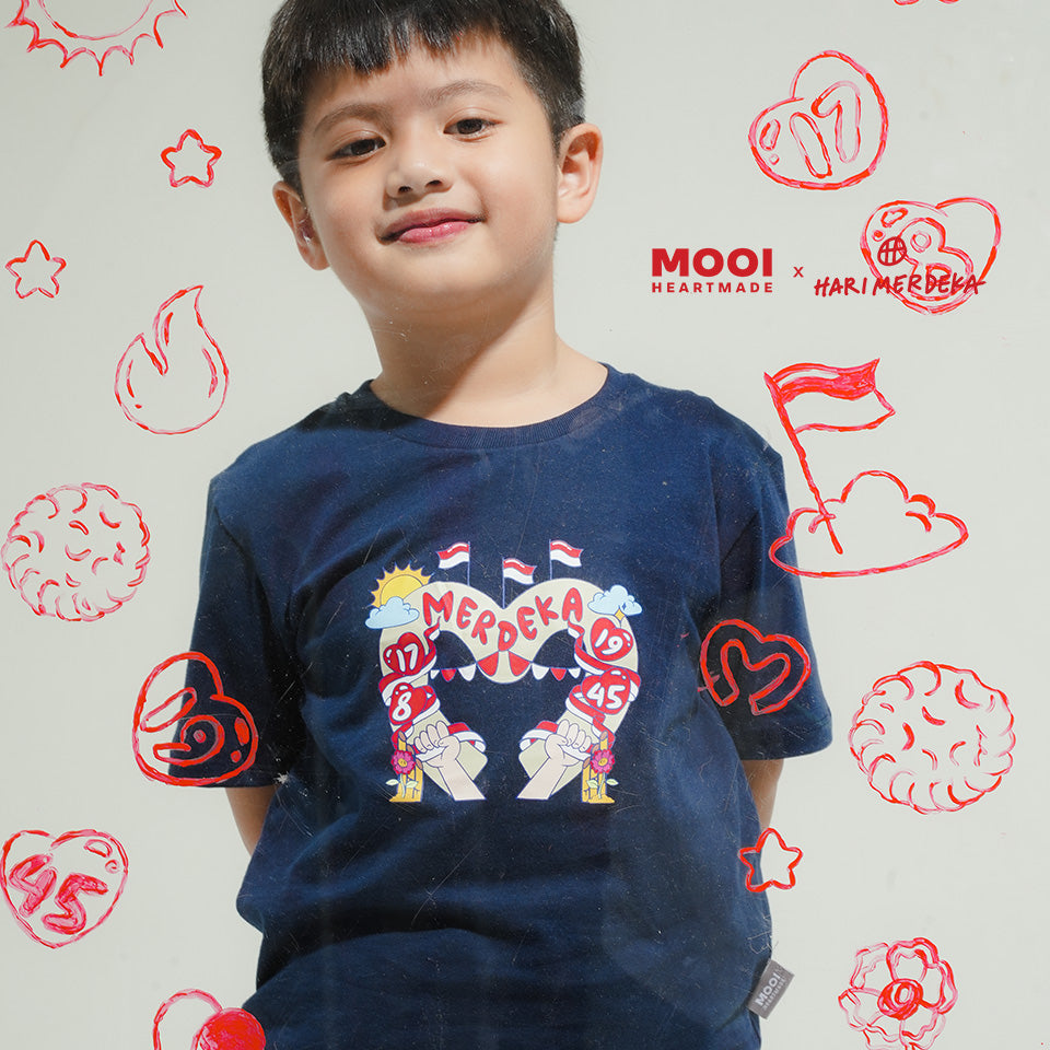 Mooi x Hari Merdeka Kaos Kemerdekaan Anak T-shirt Anak Kemerdekaan
