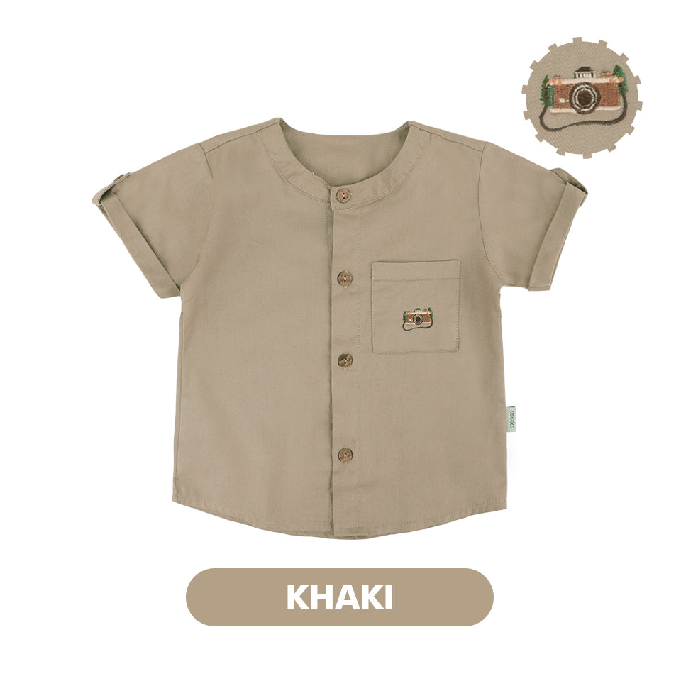 Mooi Kemeja Anak Laki – Laki Melvin Pocket Shirt