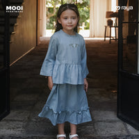 Mooi Setelan Anak Perempuan Raya Collection Ghina Tunik Set