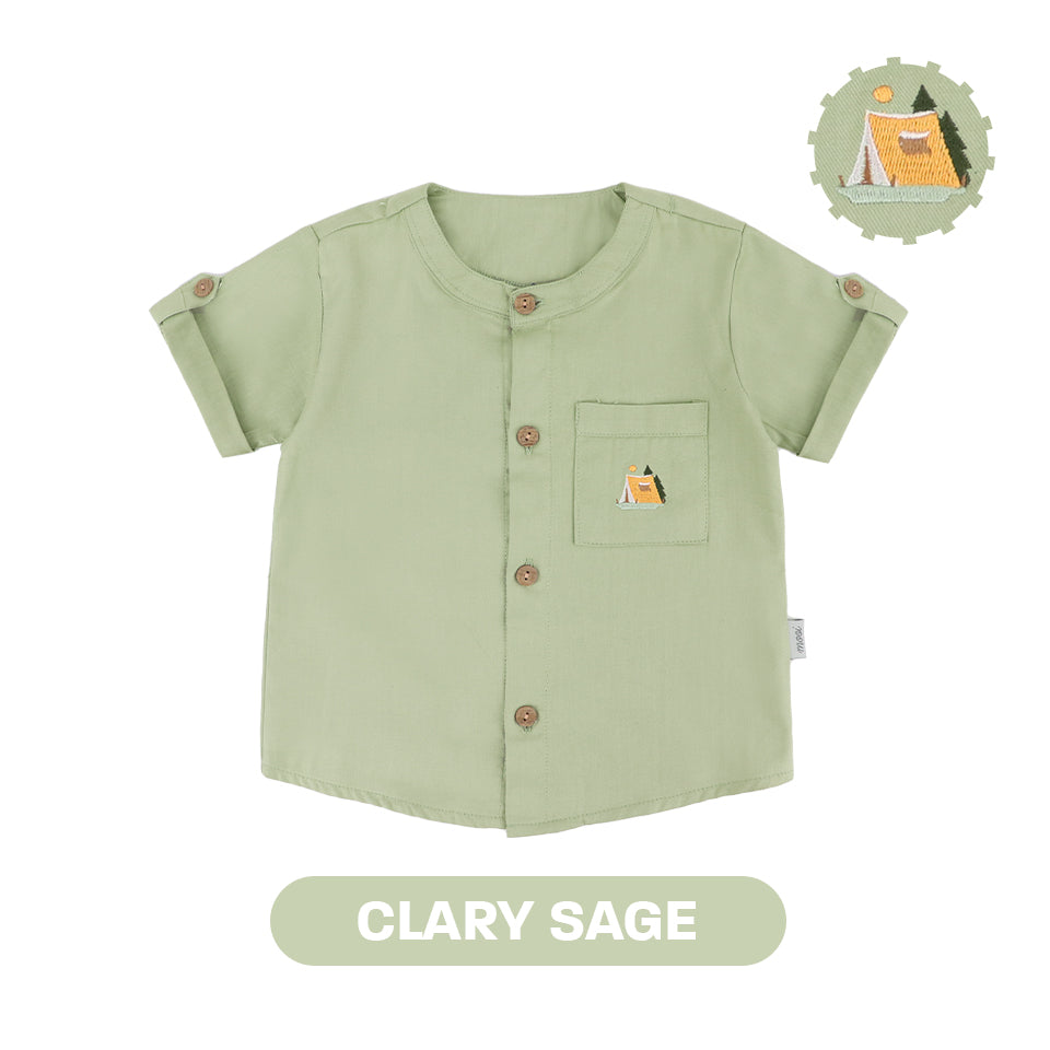 Mooi Kemeja Anak Laki – Laki Melvin Pocket Shirt