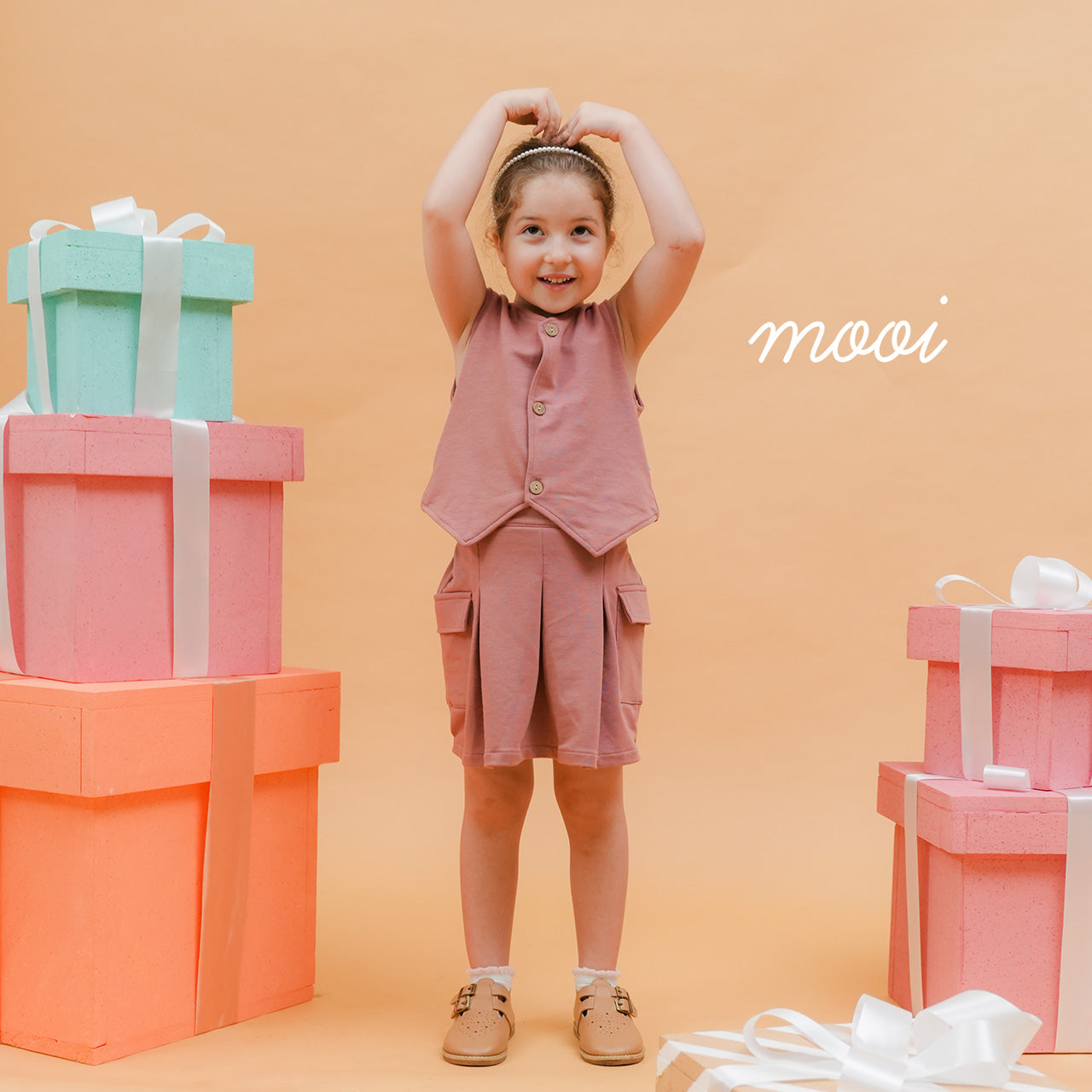 Mooi Atasan Anak Perempuan Evelyn Vest Top