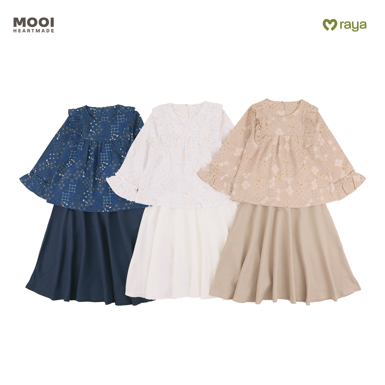 Mooi Setelan Anak Perempuan Raya Collection Nayra Tunik Set Zeina Series