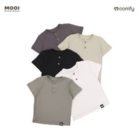 Mooi Kaos Anak Laki-Laki Comfy Button Tshirt