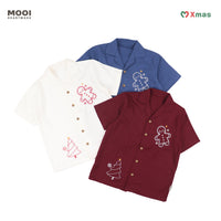 Mooi Kemeja Anak Laki-laki Christmas Collection Bentley Shirt