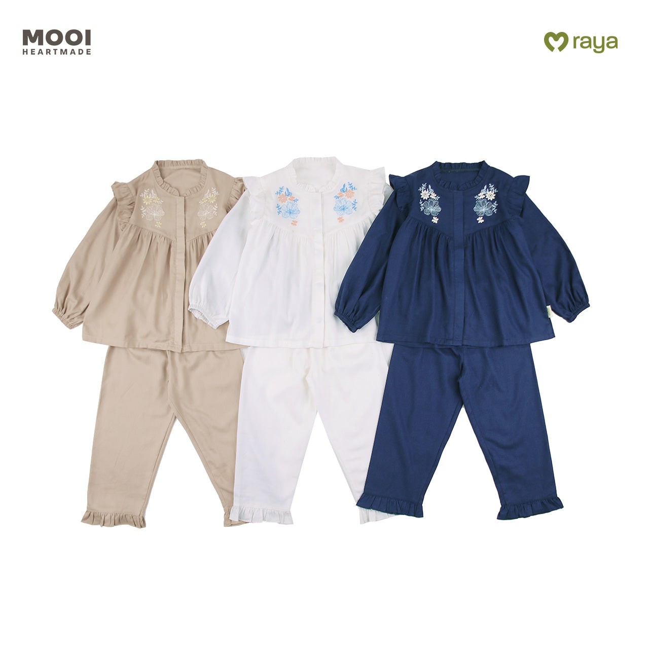 Mooi Setelan Anak Perempuan Raya Collection Hagia Tunik Set