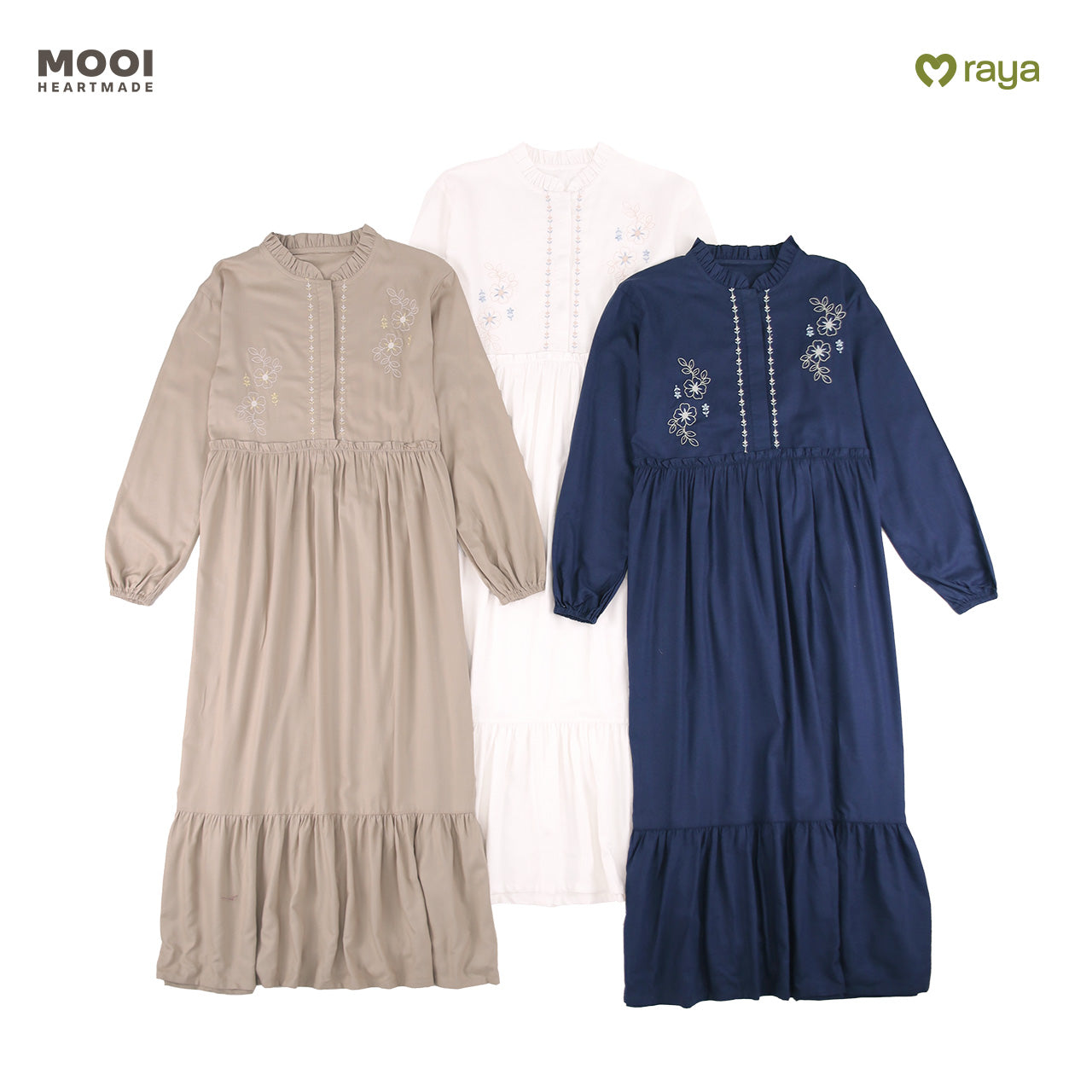 Mooi Dress Dewasa Raya Collection Sadiya Gamis Adult