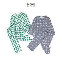Mooi Setelan Piyama Anak Mikio Pajamas Set Print