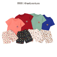 Mooi Artventure x Illustrator Pocket Tee Set Setelan Anak