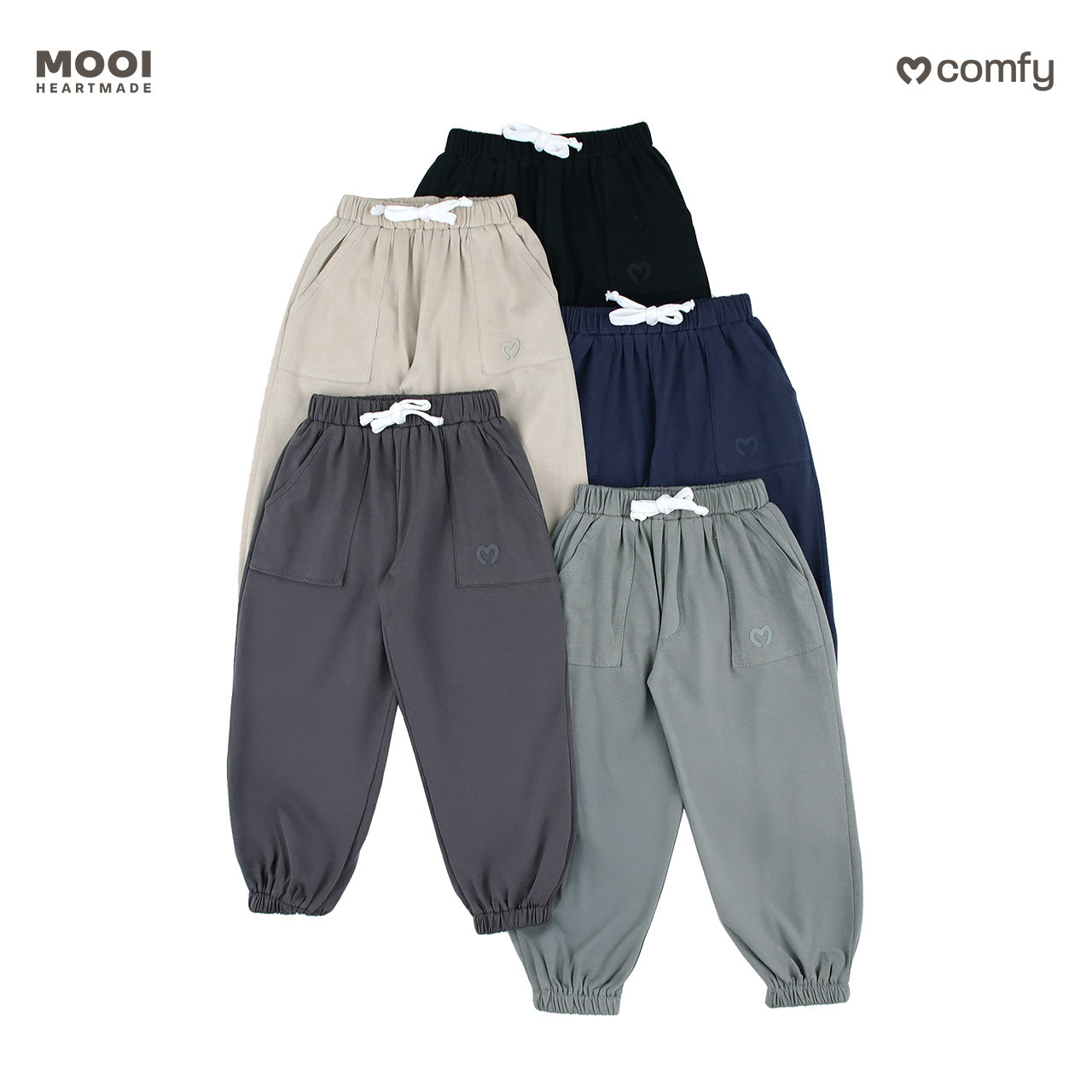 Mooi Celana Jogger Anak Comfy Cotton Jogger Pants Kids