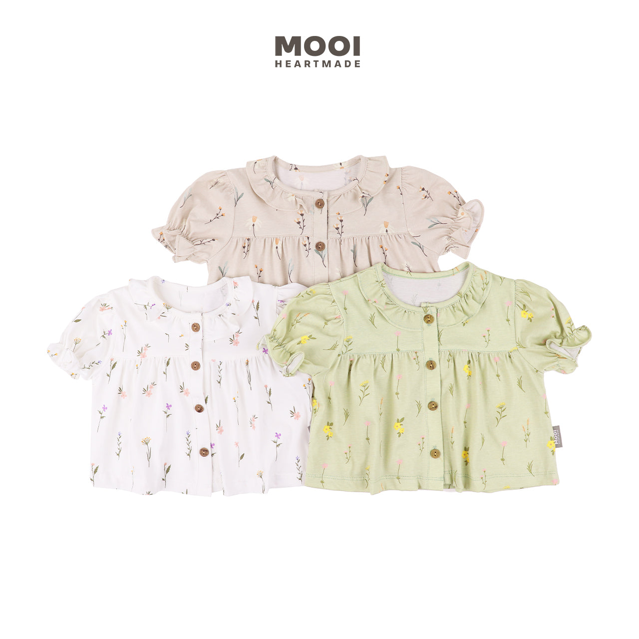 Mooi Atasan Anak Perempuan Daisy Top