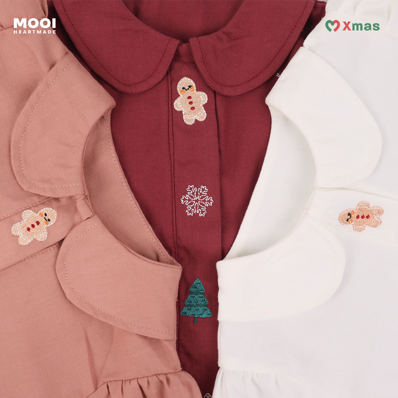 Mooi Atasan Anak Perempuan Christmas Collection Adeline Top