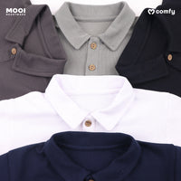 Mooi Kemeja Anak Laki-Laki Comfy Polo Basic