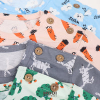 Mooi Setelan Piyama Anak Mikio Pajamas Set Print