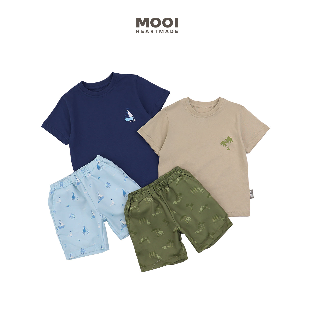 Mooi Setelan Anak Kaos Anak Tshirt Kai Graphic Tee Set